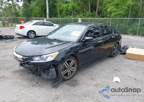 2016 Honda Accord Sport from USA, damaged, VIN 1HGCR2F53GA035171
